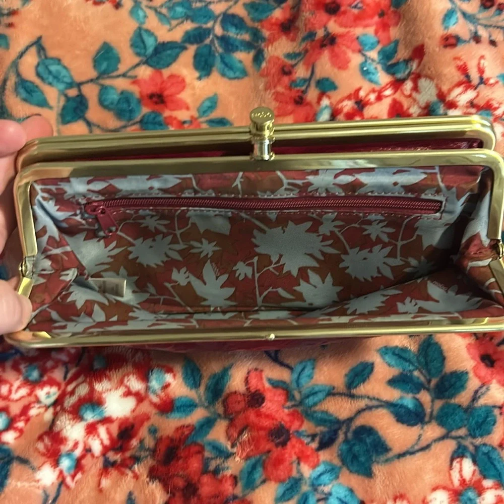 HOBO Lauren Clutch Wallet - Embroidered Plum - Picture 10 of 15